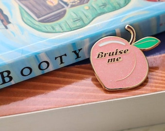 Bruise Me hard enamel glitter pin
