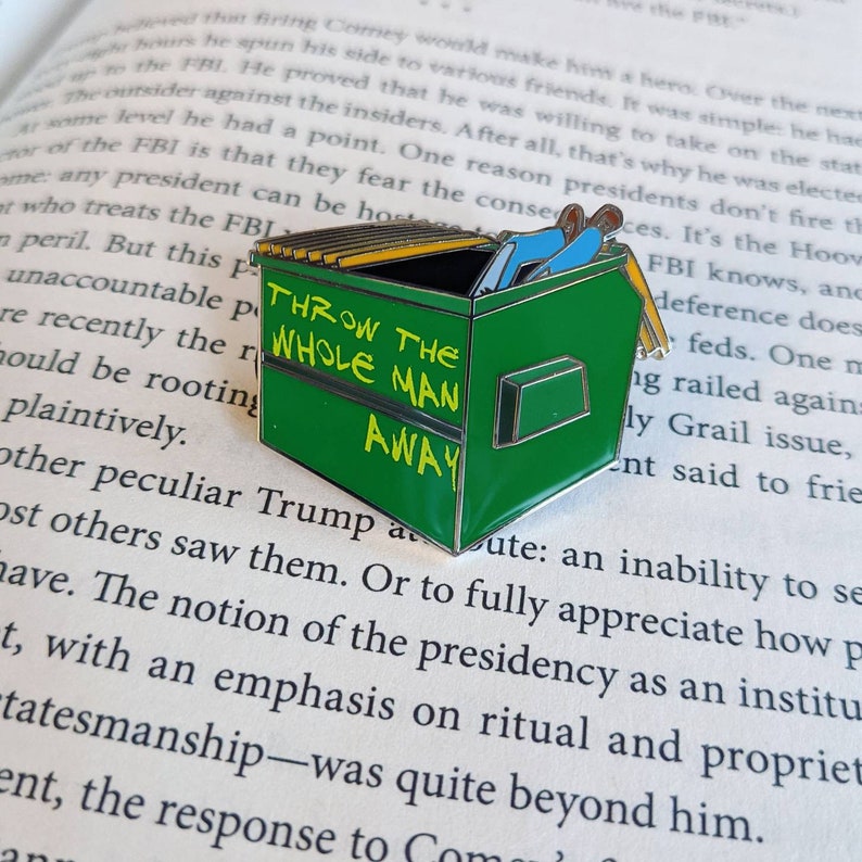 Throw The Whole Man Away hard enamel pin Etsy