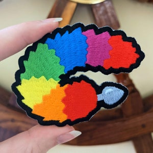 Rainbow Tail iron-on patch