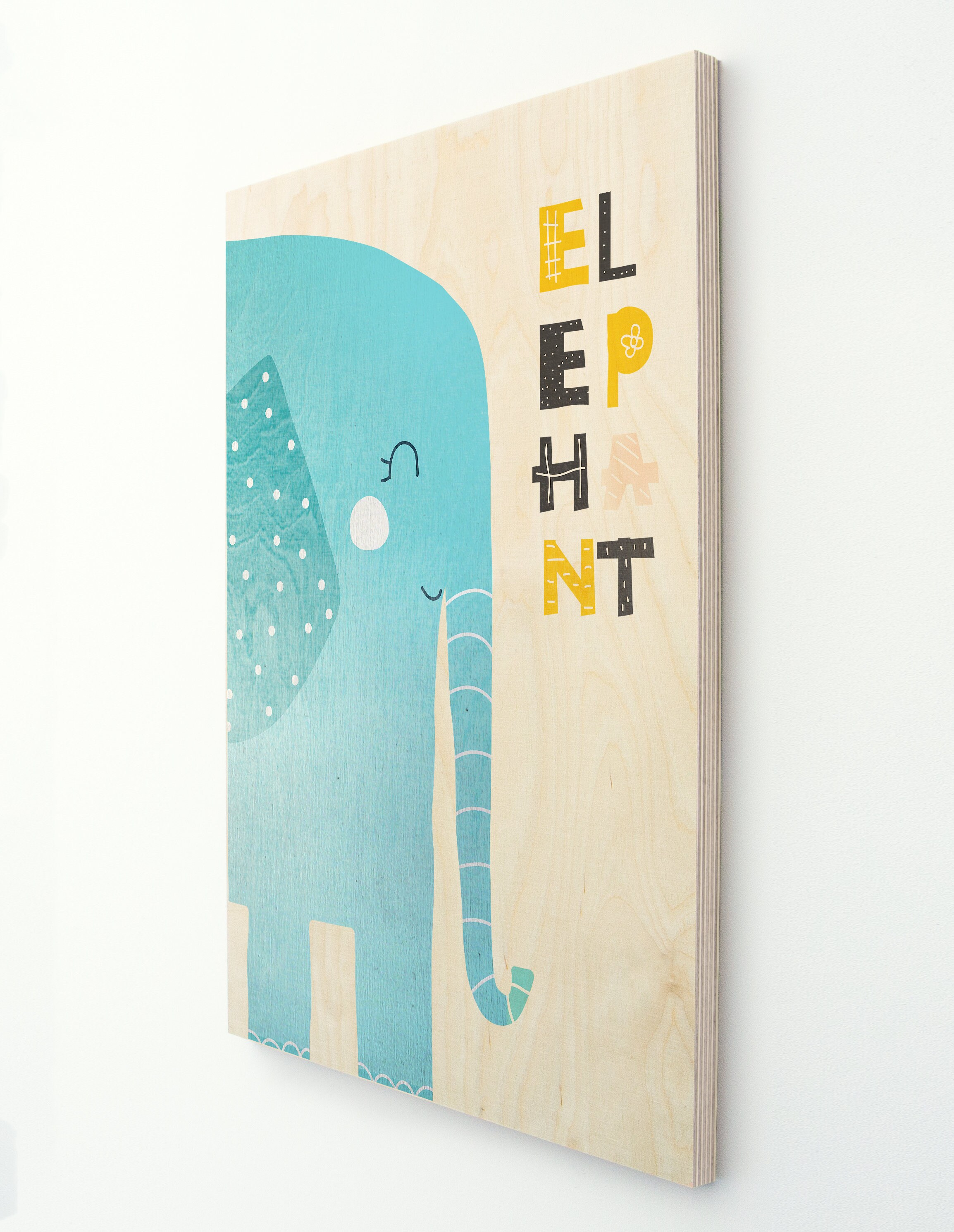 Poster-Illustration Elefant Kind Schlafzimmer gedruckt auf | Etsy