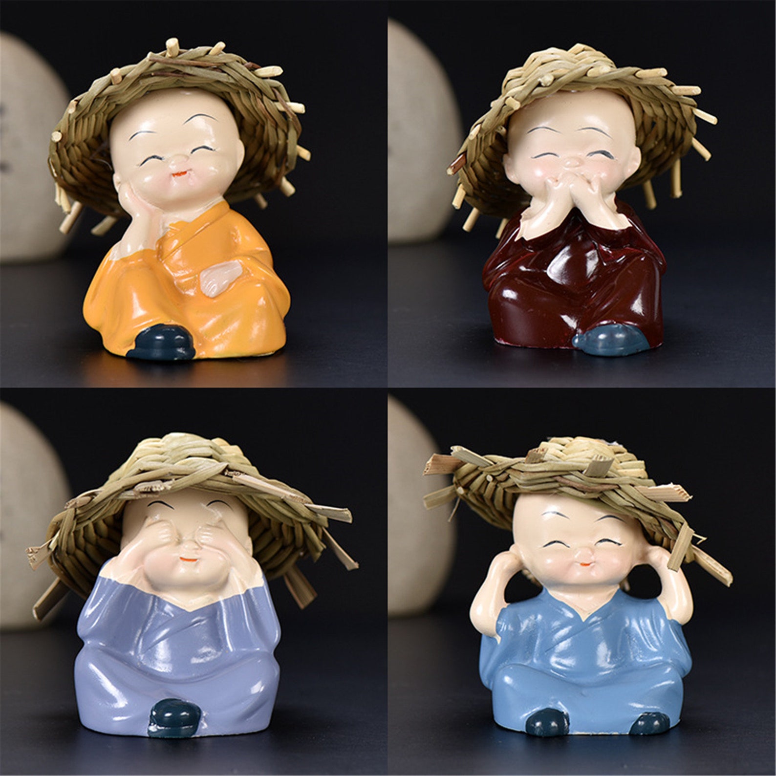 miniature buddha figurines