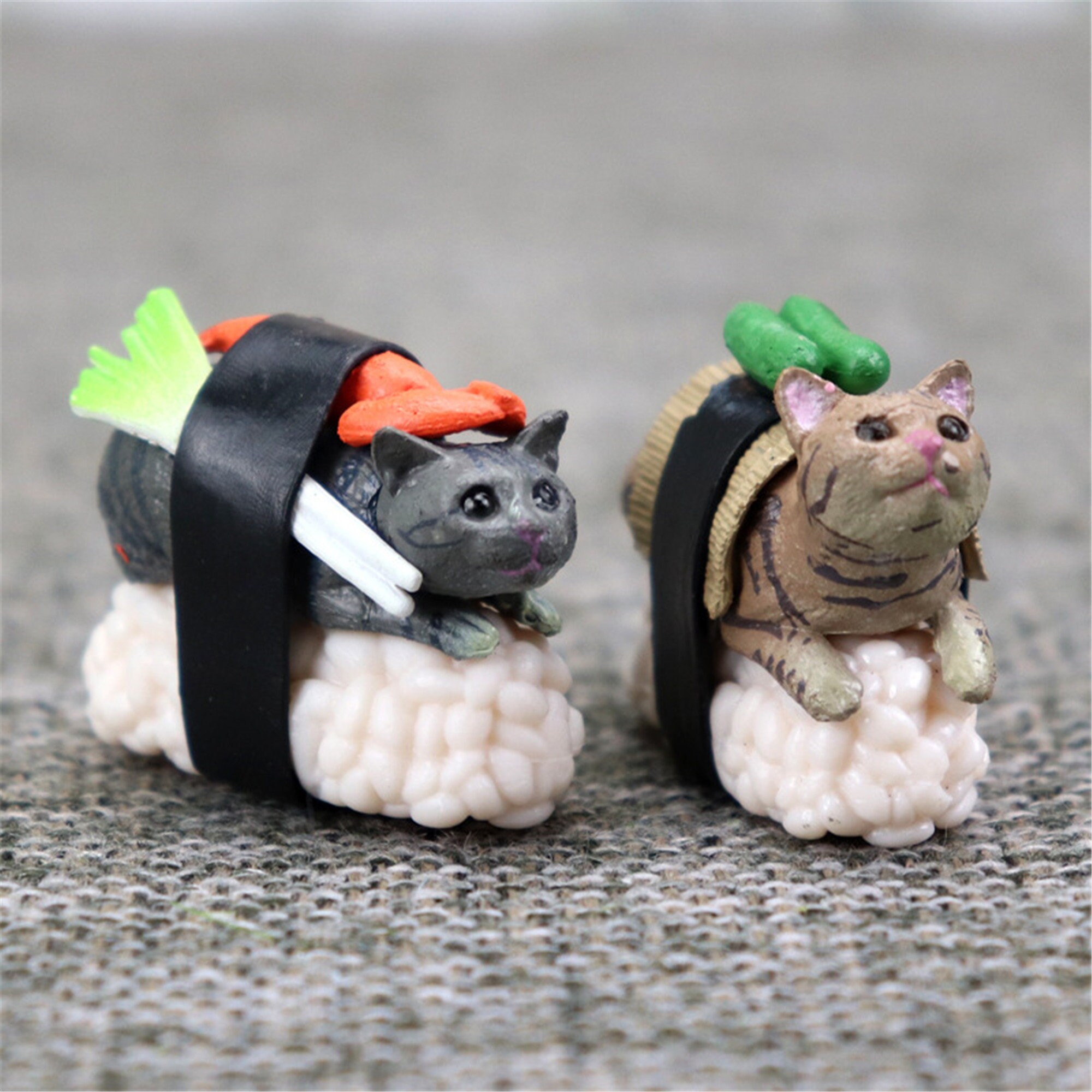 5pcsMicro Sushi Cat FairyMini Japan Sushi CatMicro Animal Etsy