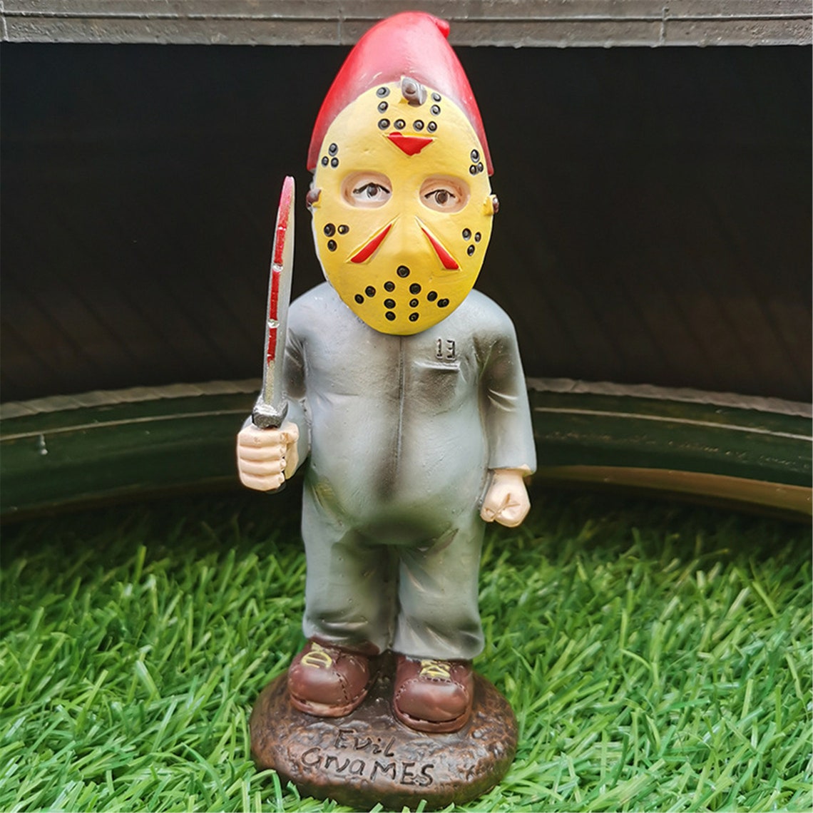 Horror Movie Garden Gnomes StatueSamurai Gnome Dwarf Etsy