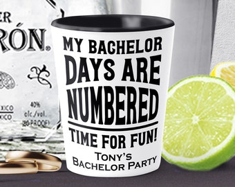 Vasos de chupito para despedida de soltero, regalos personalizados para despedida de soltero, kit para la resaca de despedida de soltero SH039