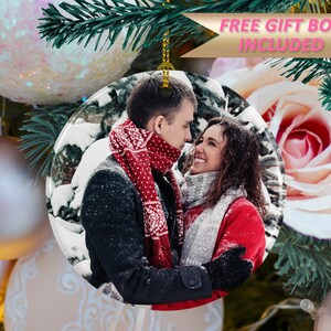 Custom Photo Ornament, Picture Ornament, CH026