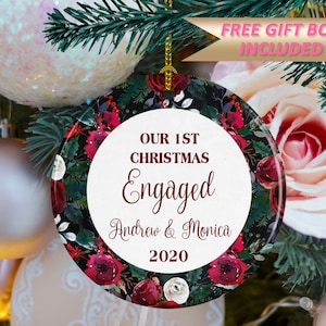 Engaged Ornament, Engagement Keepsake, CH012