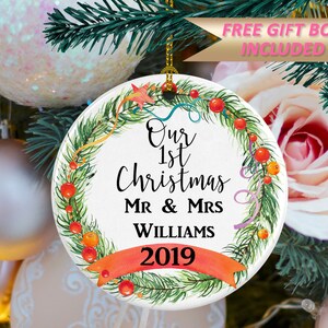 Our 1st Christmas Ornament, Marriage Ornament, CH001