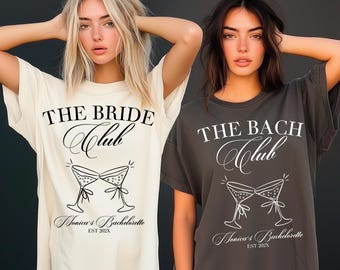 The Bach Club Shirts The Bride Club T Shirts Personalized Bachelorette Party Shirts Trendy Etsy Bach Shirts Comfort Colors Bach Group TS014