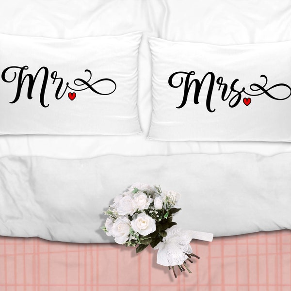 Mr Mrs Pillowcase, Mr Mrs Pillowcases, His Hers Pillowcases, Couple Pillowcase, Couples Pillowcase, His and Hers Pillows,