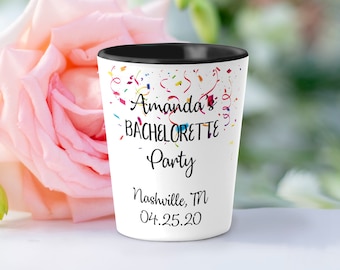 Vasos de chupito personalizados para despedida de soltera, vaso de chupito, vasos de whisky, despedida de soltera, regalo personalizado, despedida de soltera, decoraciones para fiestas, SH018