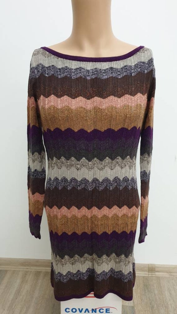 Missoni Lindex Multicolor Knitted Dress With Lurex.size M - Etsy