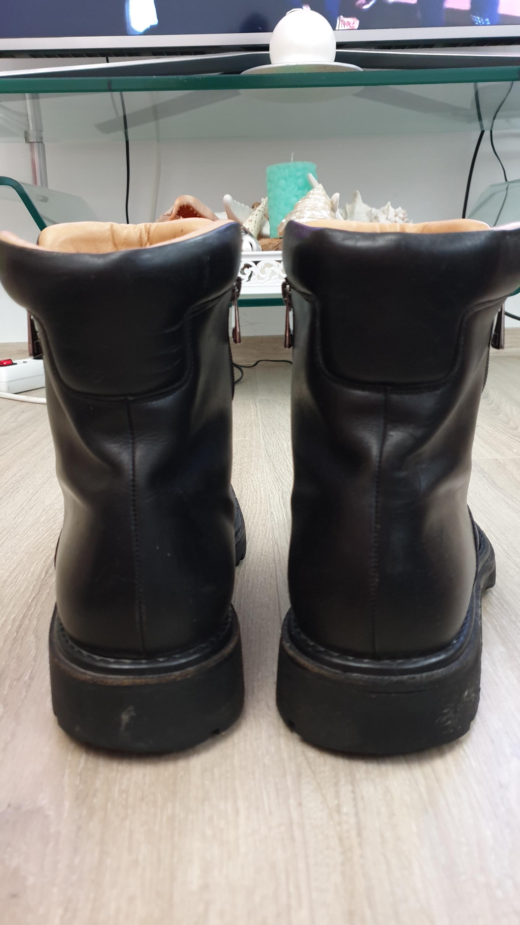 Bally Corigliano Leather Boots Made in Italy - Black 8.5 E | Free Shipping! Bally Tyrol Boots 35 US 4.5 Womens Black Leather Ankle  main image 2