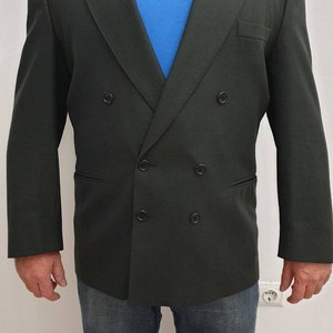 Paco Rabanne Paris made in France vintage men&#39;s blazer.Fabulous quality pure wool,size Fr-54, US-44