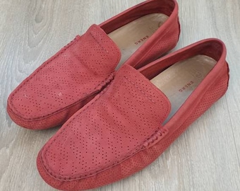 Mocasín de hombre UGG Treadlite de piel auténtica, muy suave, ligero, cómodo, color rojo, talla EU-41
