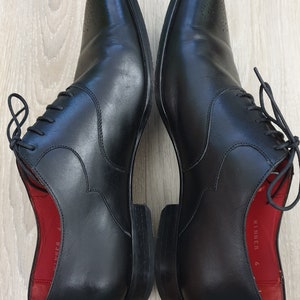 Finsbury Gamme latina blake welted luxury men's shoes,genuine leather,black color,size US-6, EU-39 image 7