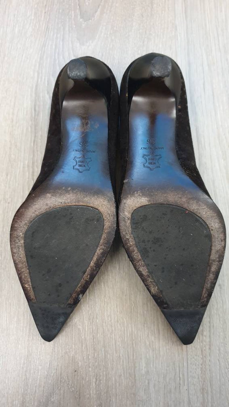 Grifone Di Venezia Made in Italy Gorgeous Genuine Leather Heels Shoes ...
