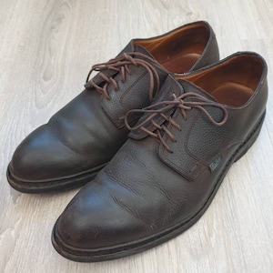 Paraboot zapatos de hombre de piel auténtica de lujo fabricados en Francia, color marrón, talla 7 (EU-40)