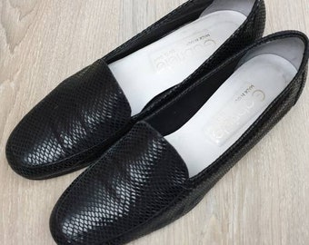 Gabriele by G.Beni made in Italy,luxury women&#39;s all genuine leather shoes,black color,size EU-39