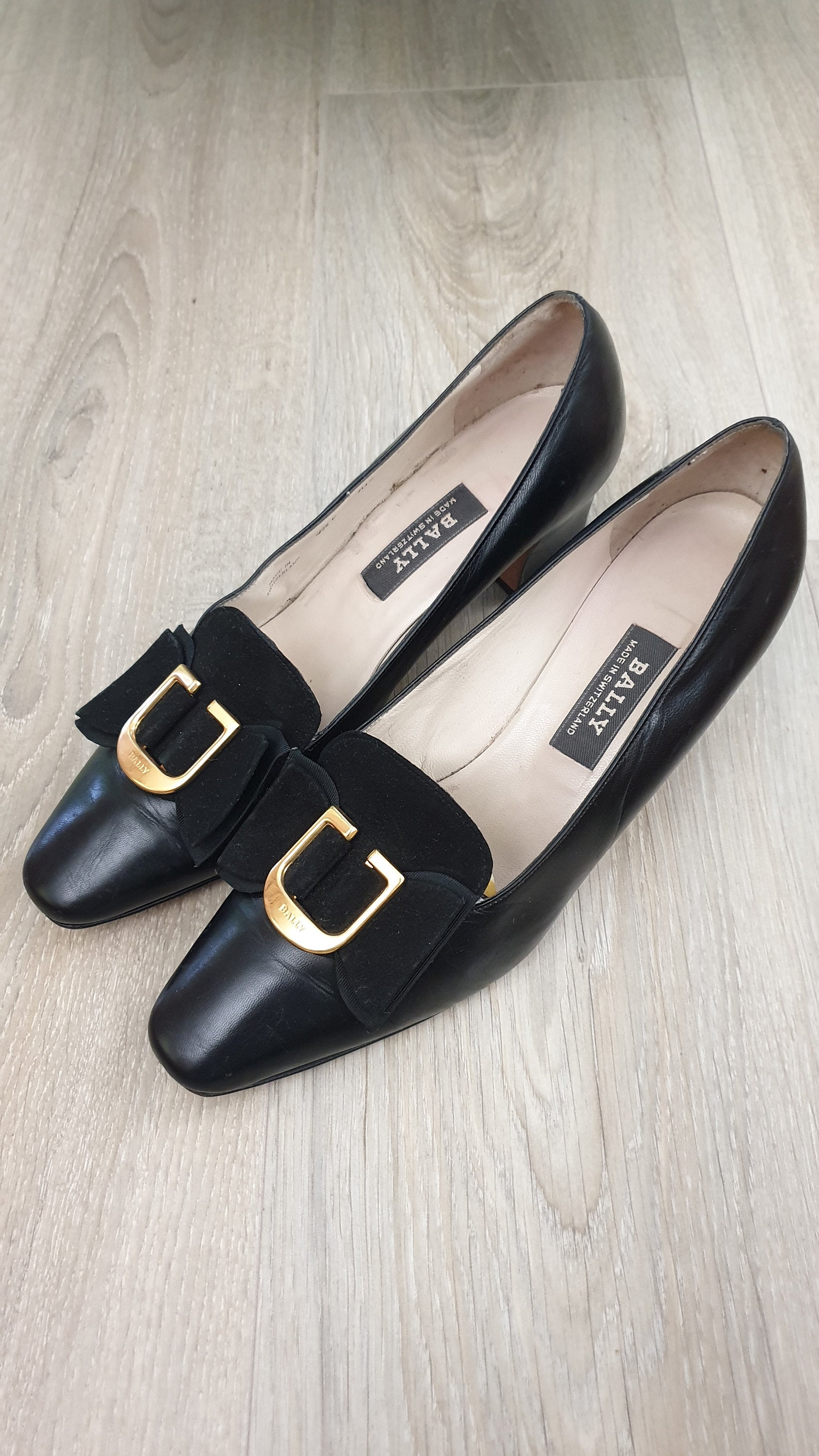 Bally Made in Switzerland Top Luxury Women's Genuine Leather Pump Shoes,vintage,black Color,metal Logo Gold,bally Size 4,1/2 E - Etsy Bally Made in Switzerland Top Luxury Women's Genuine Leather Pump Shoes,vintage,black Color,metal Logo Gold,bally Size 4,1/2 E - Etsy