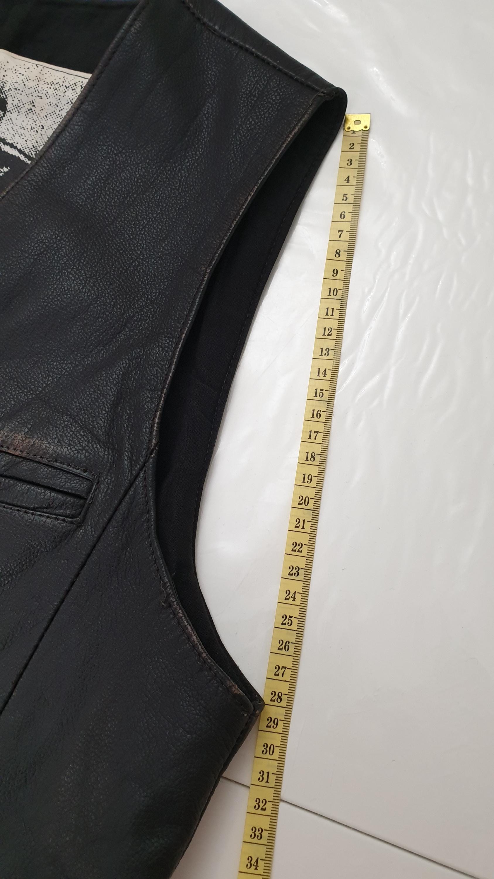 Buy Men's Genuine Leather Vest,vintage 90',,the Flying Jackets