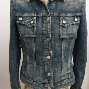 Bogner vintage women&#39;s denim jacket, high quality Bogner jeans size 36
