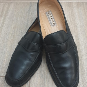 Gravati calzatura artigiana made in Italy luxury vintage men&#39;s genuine leather moccasin,black color,size EU-42