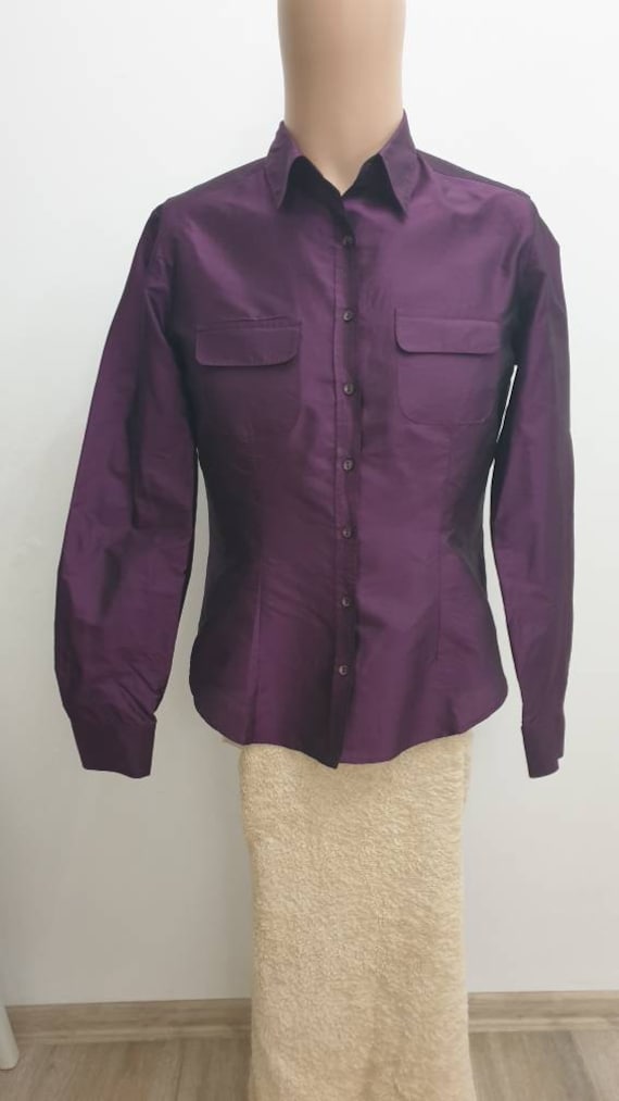 Cacharel top luxury women's silk blouse,beautiful… - image 1