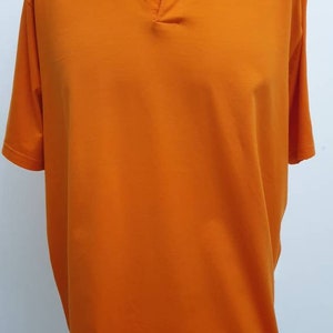 Polo de lujo para hombre Fedeli Holy&#39;s made in Italy, algodón, color naranja, talla L/XL