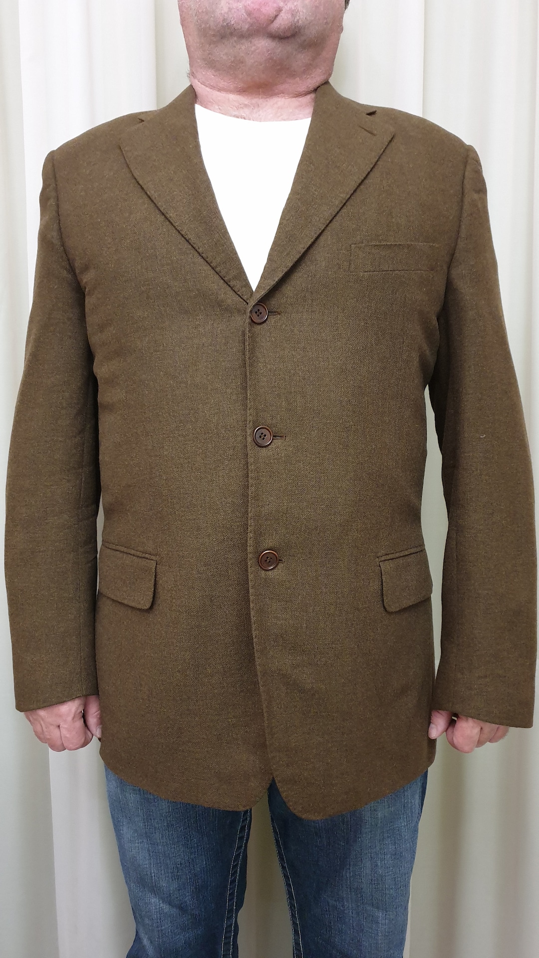 Colombo Made in Italy Superb Pure Cashmere Men's Blazer,color Tobacco ...