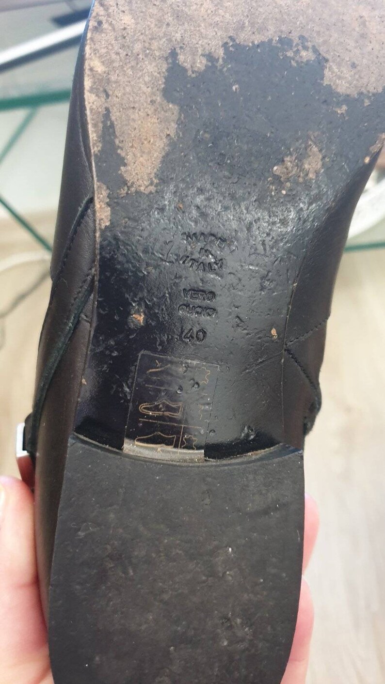 Bottes Mi-mollet POLLINI - Cuir Noir Mat, Talons Hauts - Taille US 7.5 (NEUF Sans Boîte)