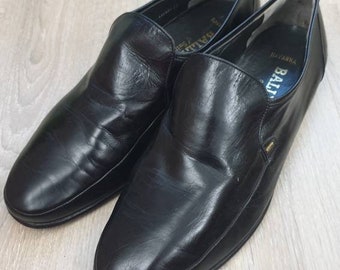 Bally of Switzerland Havanna fabriquées en Suisse, superbes chaussures pour hommes en cuir véritable, couleur noir, taille 11 E