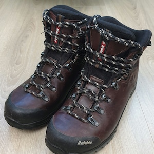 Raichle Stivali Trekking Donna Taglia 6 Beige/Marrone/Grigio Usati