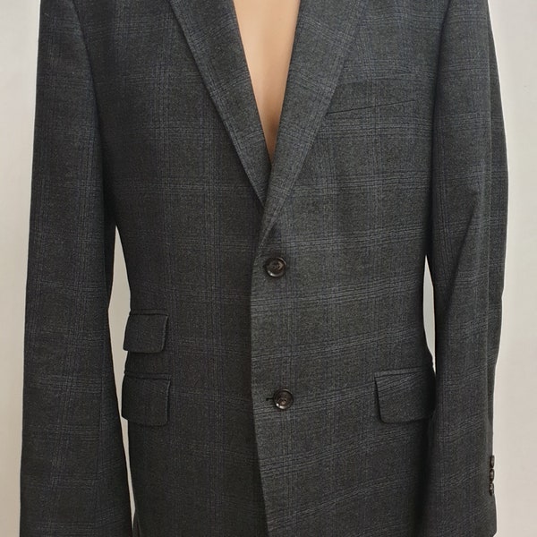 Ted Baker made in Hungary luxury wool men's blazer,color gray,size M -42R