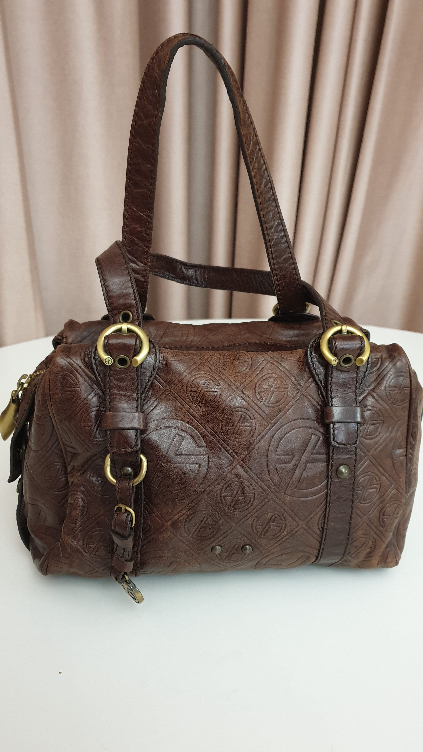 Francesco Biasia Genuine Leather Women s Handbag brown Color size Medium Etsy Canada