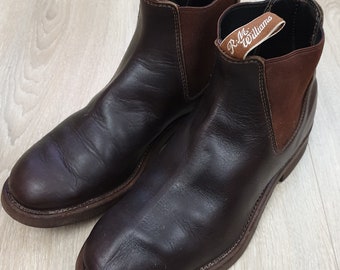 R.M.Williams made in Australia very high quality genuine leather ankle boots brown color,size 5,1/2 G, EU-39