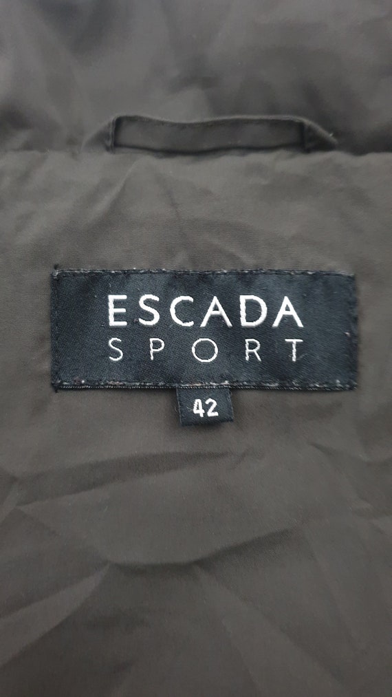 Escada sport luxury women's goose down jacket,dar… - image 7