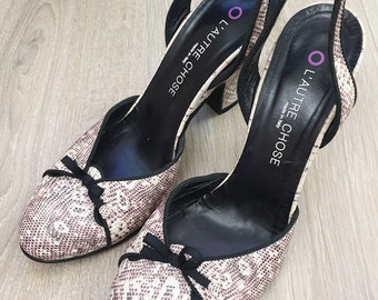 L&#39;Autre Chose made in Italy top luxury women&#39;s genuine leather pump shoes,beautiful design,multicolor,size IT-38