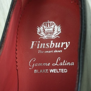 Finsbury Gamme latina blake welted luxury men's shoes,genuine leather,black color,size US-6, EU-39 image 4