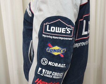 Chase Authentics Jimmy Johnson 48 Lowes Nascar Team,rare Vintage,genuine Leather Men's Jacket,embroidered,size US L - Etsy Chase Authentics Jimmy Johnson 48 Lowes Nascar Team,rare Vintage,genuine Leather Men's Jacket,embroidered,size US L - Etsy