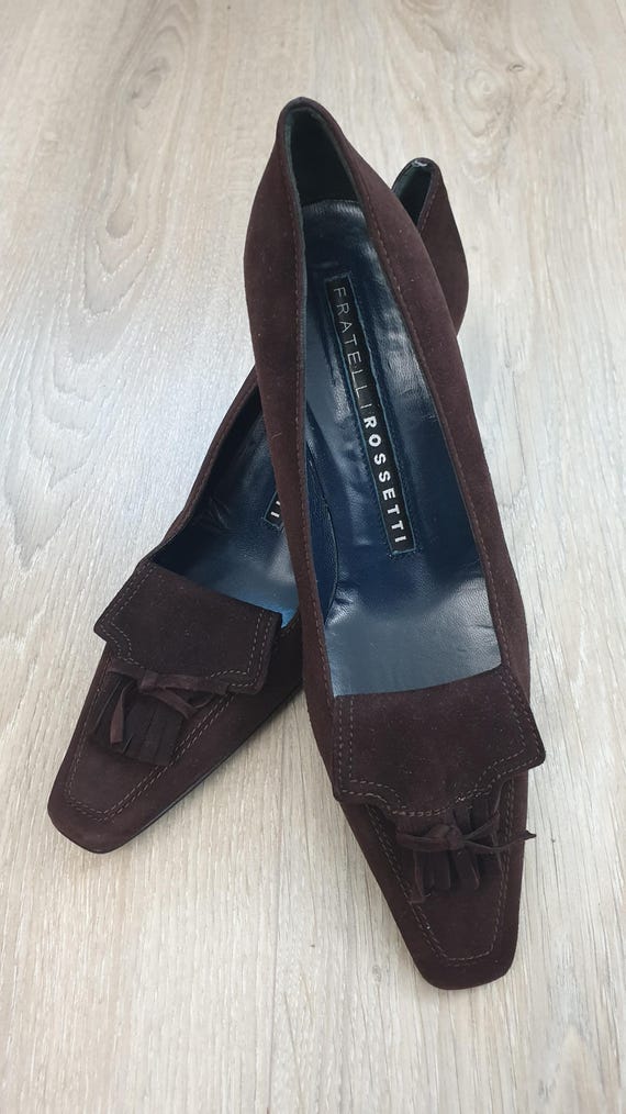 Fratelli Rossetti Made in Italy Vintage 80' Women's Suede Shoes