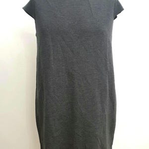 Vestido de lana merino de lujo Falconeri hecho en Italia, color gris, talla L imagen 1
