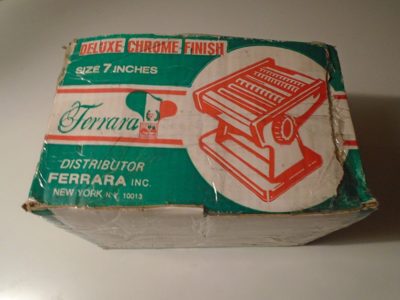 ferrara italian noodle machine vintage chrome finish complete