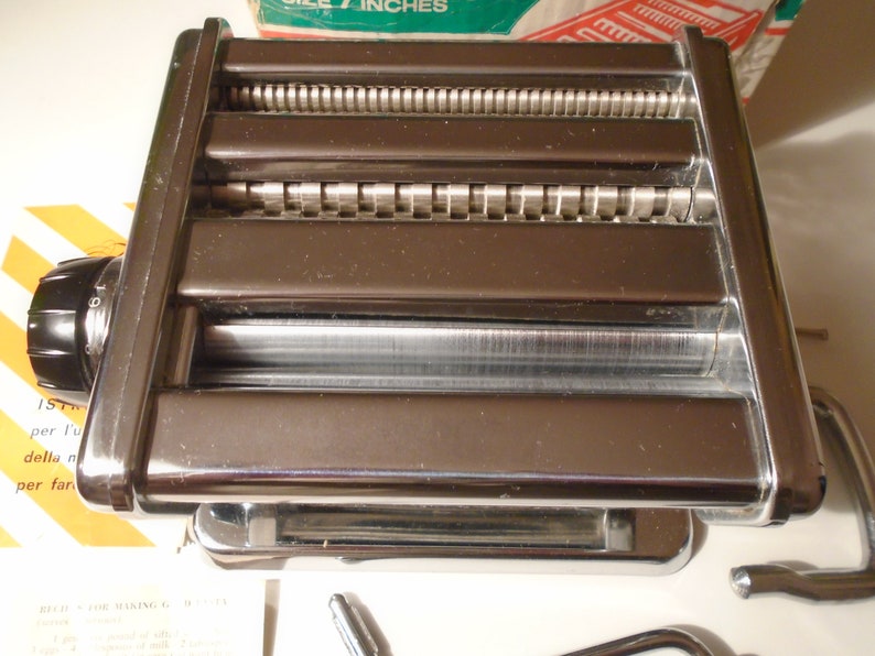 ferrara italian noodle machine vintage chrome finish complete