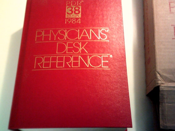 1984 Physicians Desk Reference New Etsy