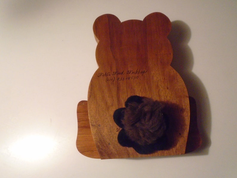 wood party bear 11/'/' tall pre owned clean made in usa clean