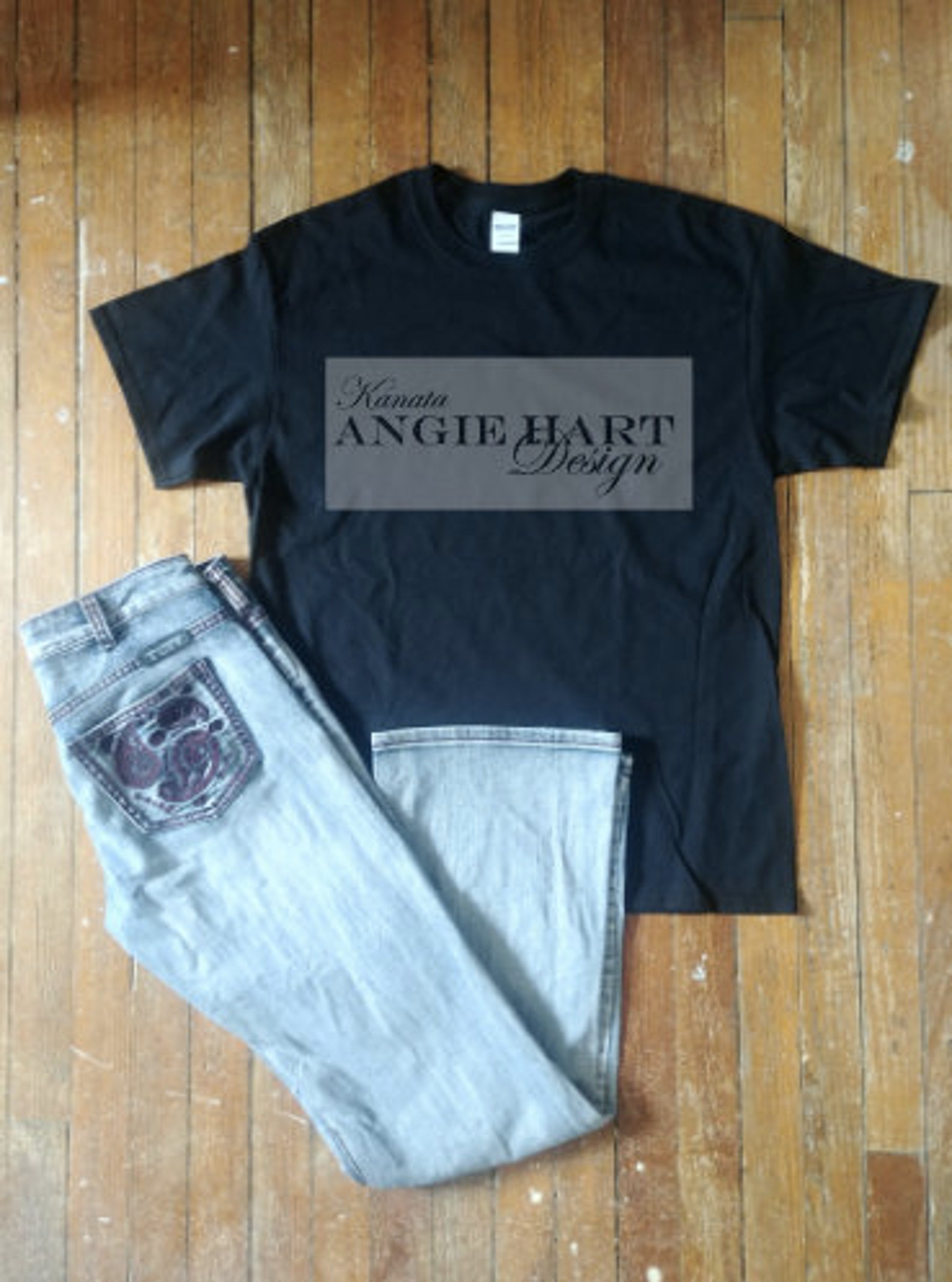 black gildan mockup