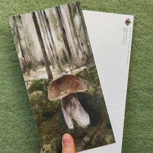 Carta postale - "fungo", 10,5 x 21,6 cm