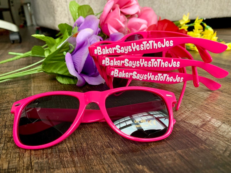 Party Sunglasses Personalized Sunglasses Wedding Favors Etsy