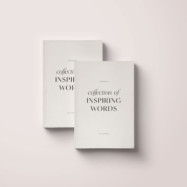 2er Set Notizbuch "collection of inspiring words"