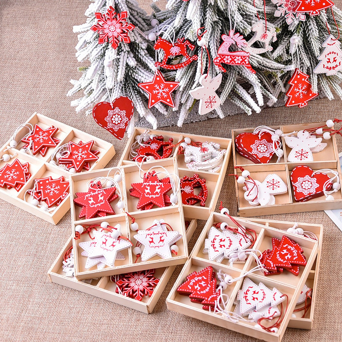 Mini Christmas Wood ChipsChristmas ChipsMoose ChipsCreative  Etsy